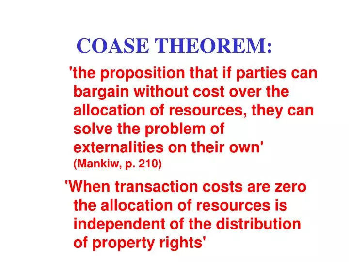 coase theorem