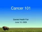Cancer 101 - slide 1