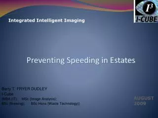 Preventing Speeding in Estates