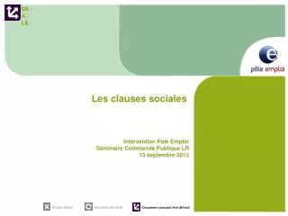 les clauses sociales