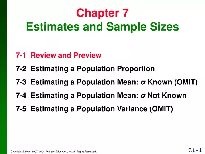 chapter 7 estimates and sample sizes