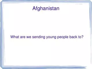 afghanistan