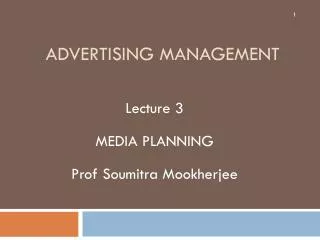 Advertising MANAGEMENT