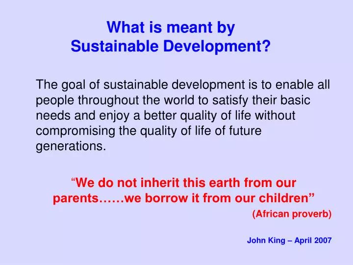 what is meant by sustainable development