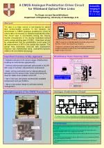 A CMOS A nalogue Predistortion Driver Circuit for Wideband Optical Fibre Links - slide 1