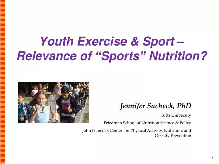 youth exercise sport relevance of sports nutrition