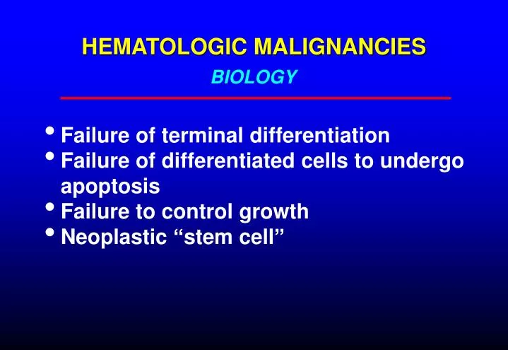 hematologic malignancies