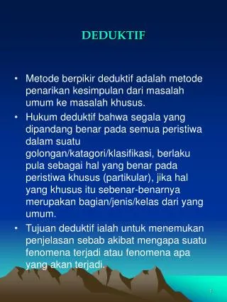 deduktif