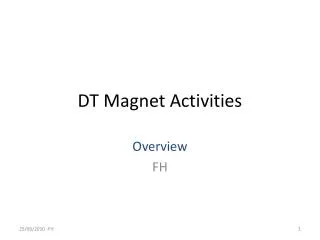 DT Magnet Activities