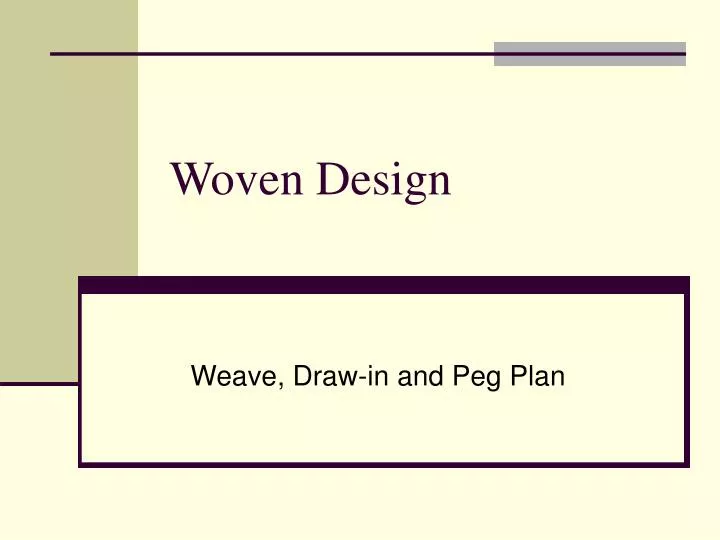 woven design