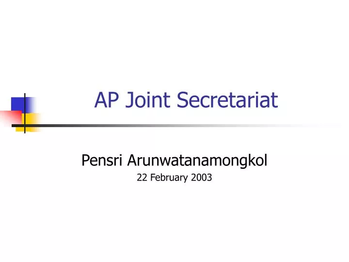 ap joint secretariat