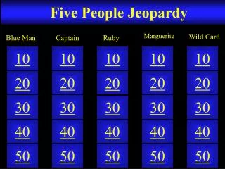 Five People Jeopardy