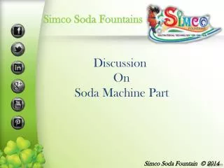 Soda machine parts