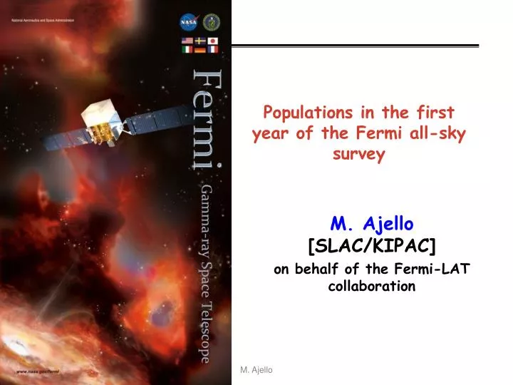 populations in the first year of the fermi all sky survey