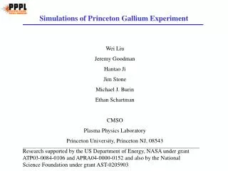 Simulations of Princeton Gallium Experiment