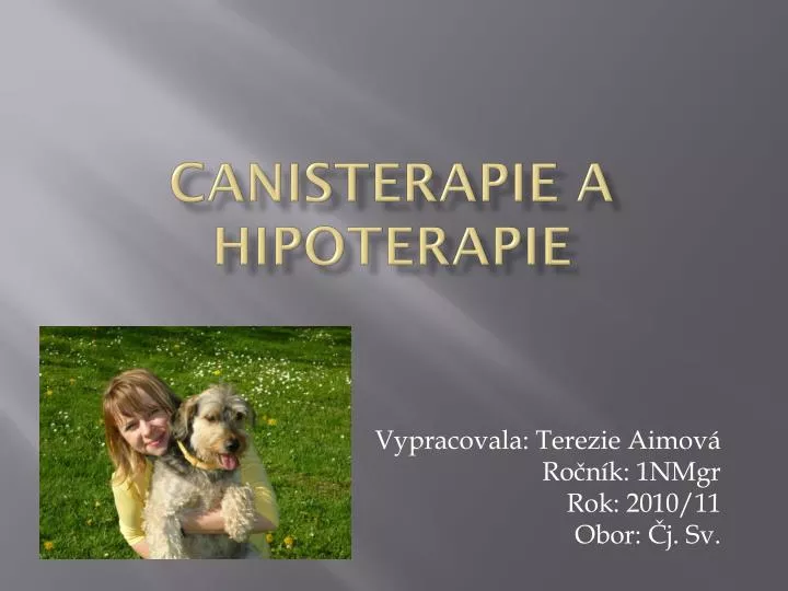canisterapie a hipoterapie