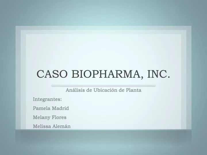 caso biopharma inc