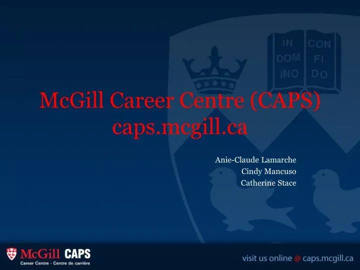 mcgill career centre caps caps mcgill ca