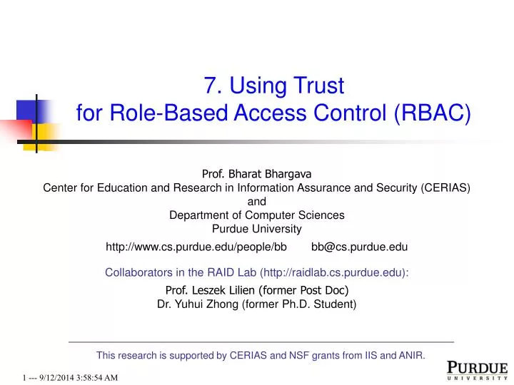 7 using trust for role based access control rbac
