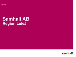 samhall ab region lule