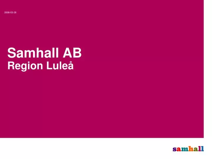 samhall ab region lule