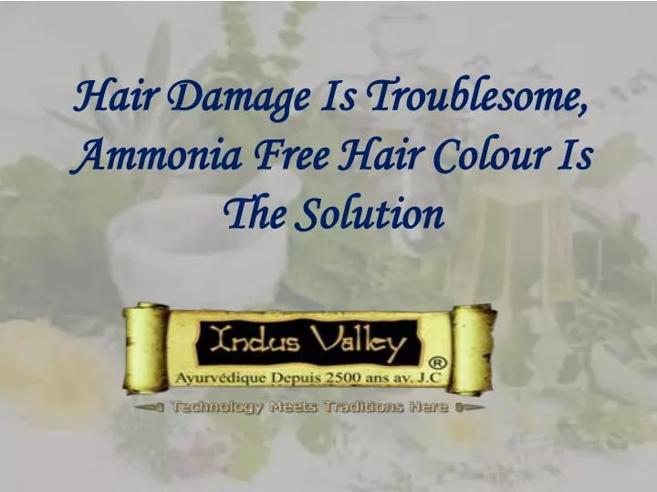 hair damage is troublesome ammonia free hair colour is the solution