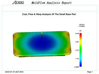 Cool, Flow &amp; Warp Analysis Of The Small Base P art