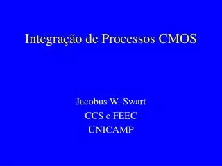 integra o de processos cmos