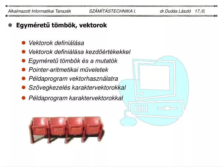 alkalmazott informatikai tansz k sz m t stechnika i dr dud s l szl 17 0