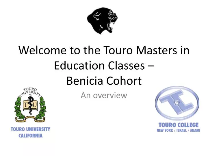 welcome to the touro masters in education classes benicia cohort