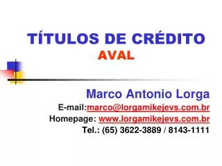 t tulos de cr dito aval