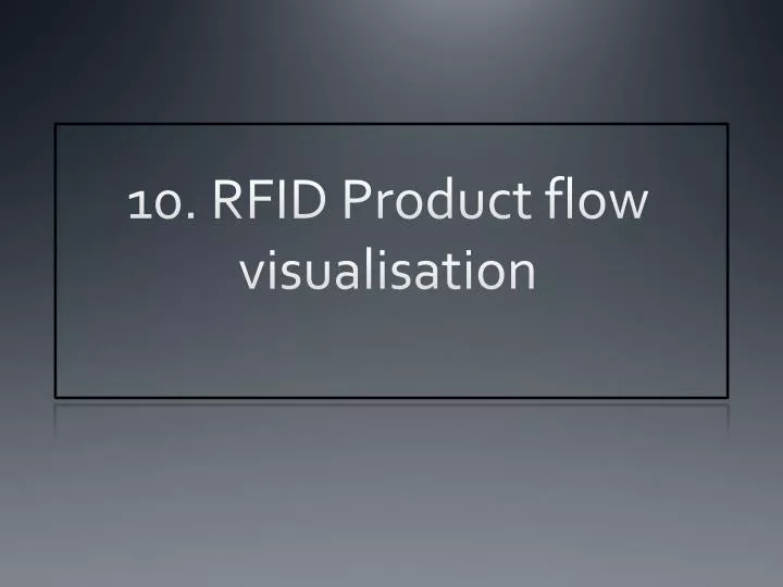 10 rfid product flow visualisation