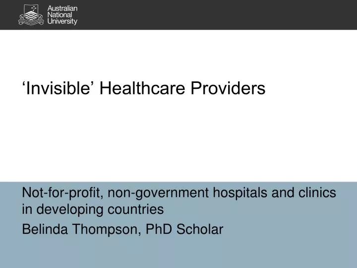 invisible healthcare providers