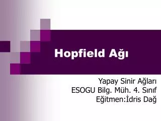 hopfield a