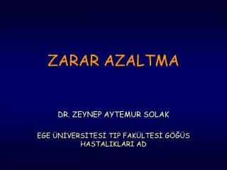 zarar azaltma