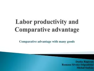 labor productivity and comparative advantage