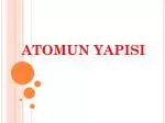 ATOMUN YAPISI - slide 1