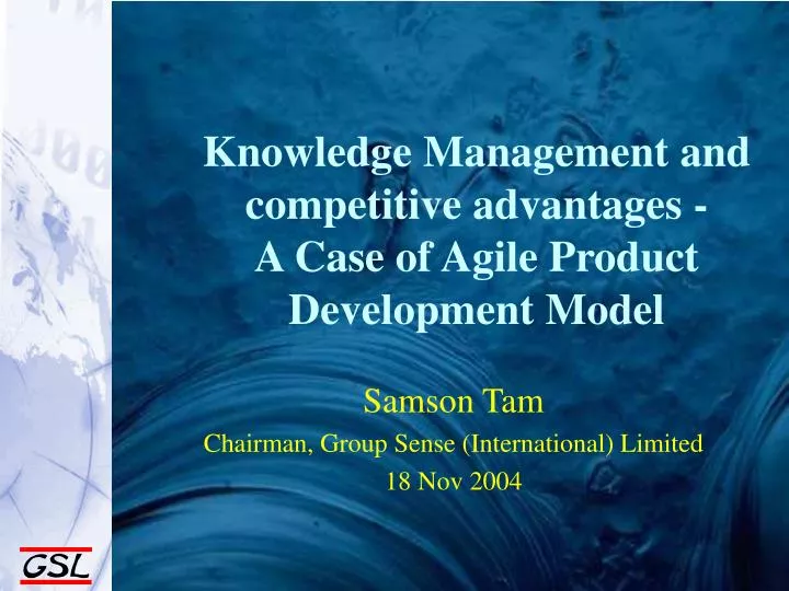 knowledge management and competitive advantages a case of agile product development model
