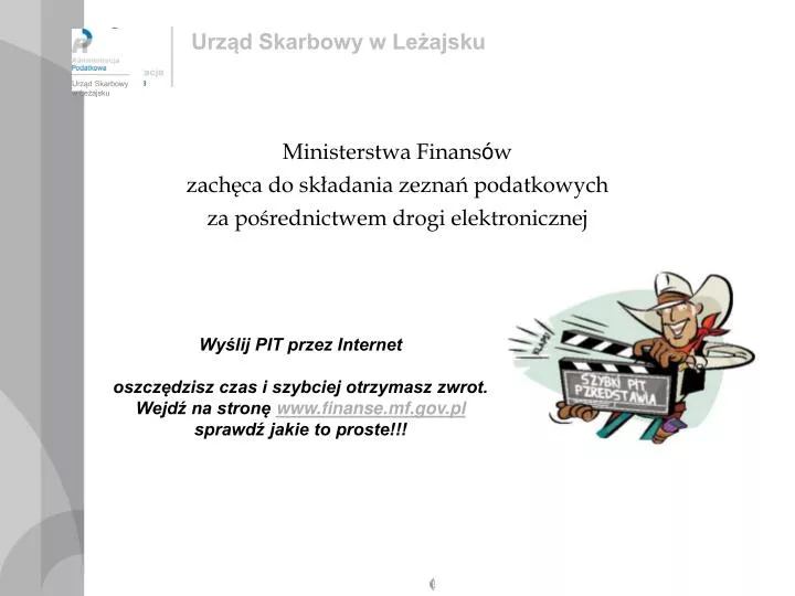 ministerstwa finans w zach ca do sk adania zezna podatkowych za po rednictwem drogi elektronicznej