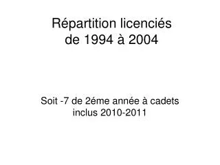 soit 7 de 2 me ann e cadets inclus 2010 2011