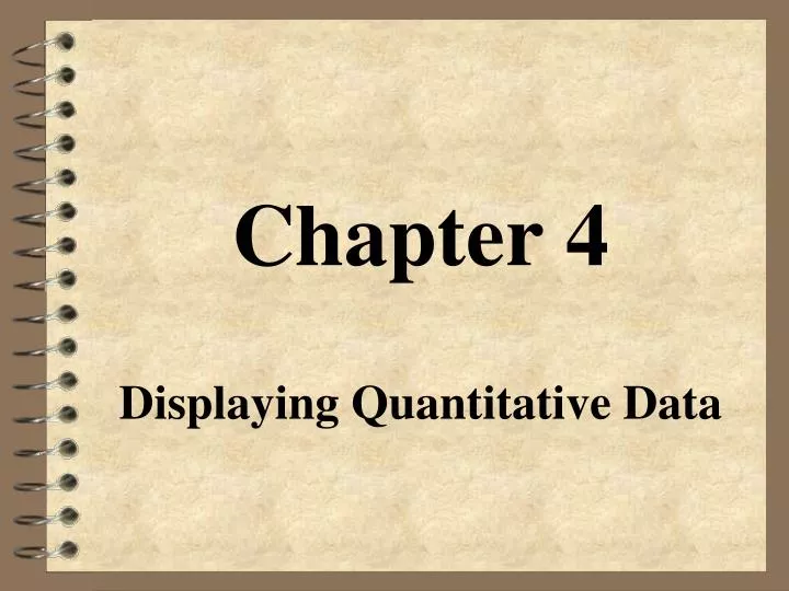 chapter 4 displaying quantitative data