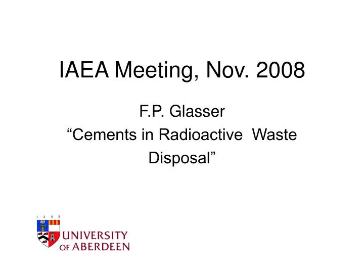 iaea meeting nov 2008