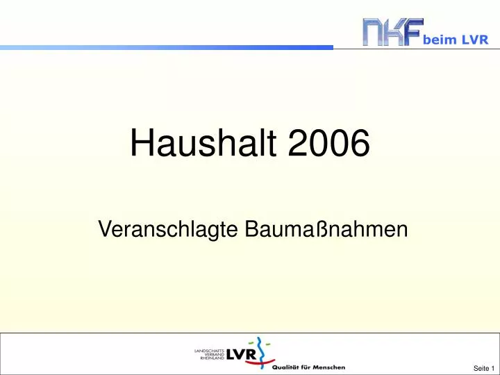 haushalt 2006
