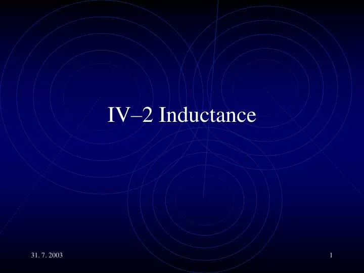 iv 2 inductance