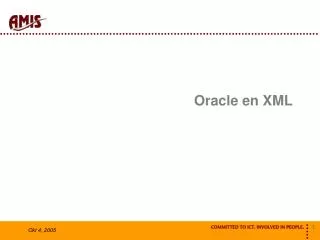 Oracle en XML