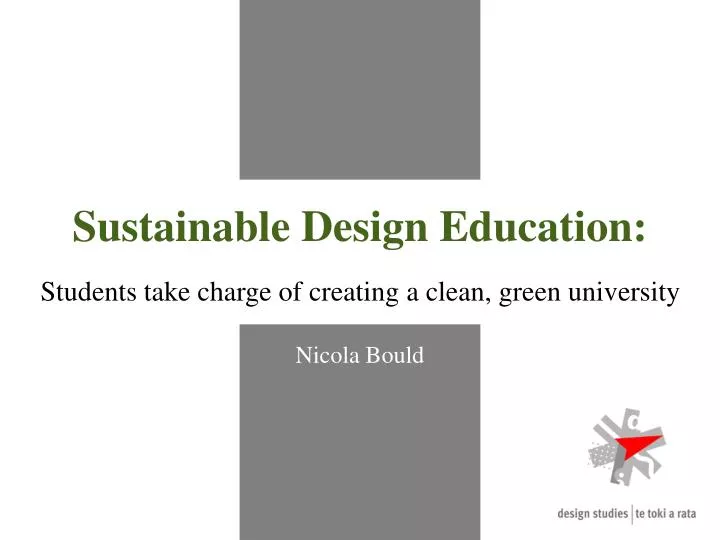 sustainable design education