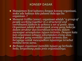 konsep dasar