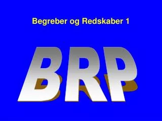 begreber og redskaber 1