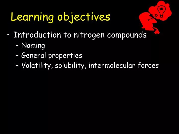 learning objectives