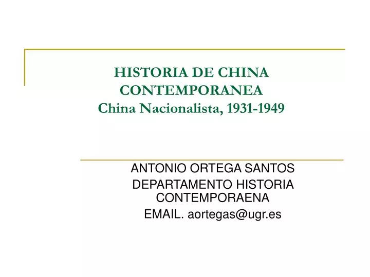 historia de china contemporanea china nacionalista 1931 1949